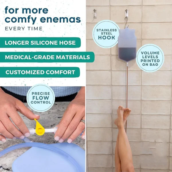 Healing Enema Kit | Medical Grade Silicone | 2 Litre - Image 2