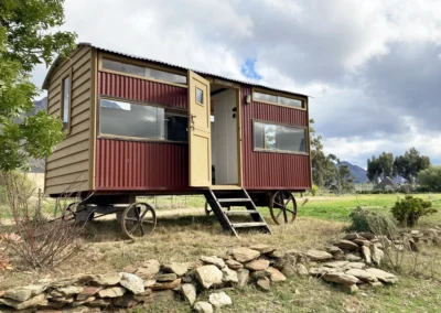 Your own beautifully restored shepherd’s wagon - rustic charm meets modern comfort.
